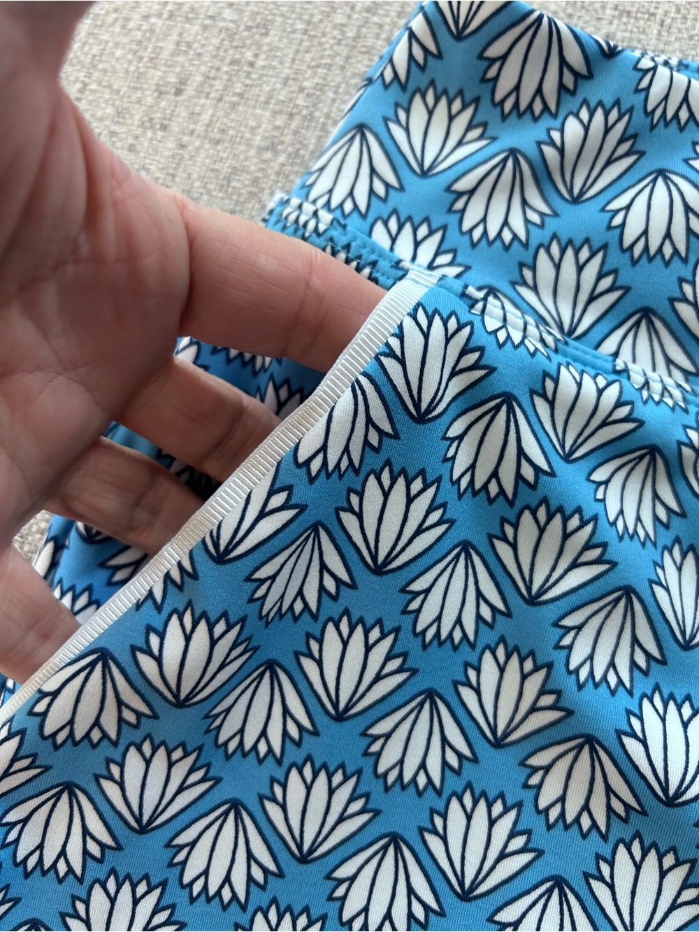 Sigrid Olsen Navy Blue Printed Mini Skort w Pockets NWT. Size M - Picture 5 of 10